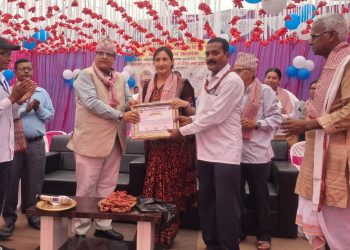 विराटनगरमा २८ वर्षदेखि कार्यरत कर्मचारी सम्मानित