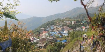 मञ्जुश्री गुफाबाट देखिएको हलेसी बजार