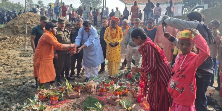 विराटनगरमा राधाकृष्णको मन्दिर निर्माण सुरू