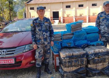 धरानमा कारबाट एक सय ९० केजी गाँजा बरामद