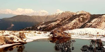 गुफापोखरीमा हिमपातपछि सेताम्मे