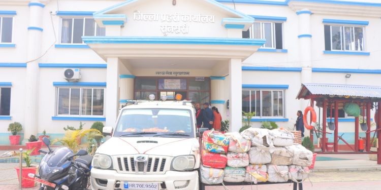 सुनसरीमा लागूऔषध बोकेको स्कारपिओ र एउटा मोटरसाइकल नियन्त्रण