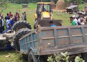 मोरङको मिक्लाजुङमा ट्रयाक्टर दुर्घटना हुँदा २० वर्षीय युवकको मृत्यु