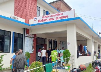 झापा : बिर्तामोड नगर अस्पतालमा बिरामीको चाप