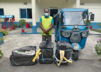 सुनसरीको बराहक्षेत्रबाट ७५ केजी गाँजासहित इटहरीका चौधरी पक्राउ