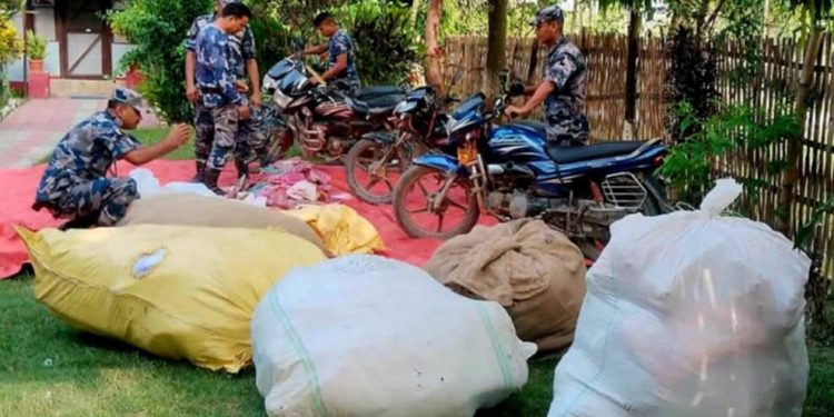 सुनसरीमा सशस्त्र प्रहरीको सक्रियता : एक वर्षमा ६ करोडभन्दा बढीको भन्सार छलीका सामान बरामद