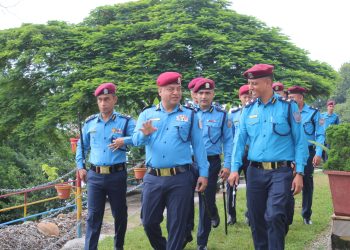 संखुवासभामा डीआईजी कार्कीको निरीक्षण, सुरक्षामा ध्यान दिन निर्देशन