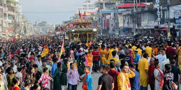 इटहरीको रथयात्रामा सयौँ भक्तजनहरूको उल्लासपूर्ण सहभागिता (फोटो फिचर)
