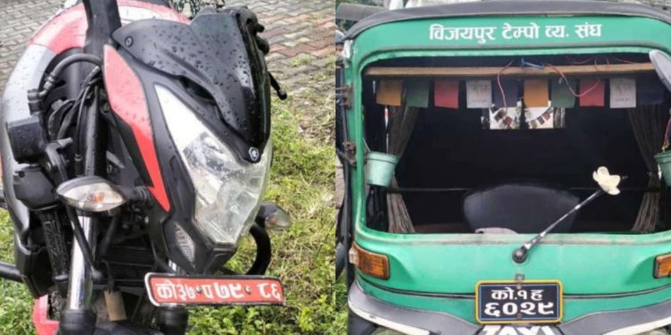 धरानमा अटो र मोटरसाइकल एकापसमा ठक्कर हुँदा ३२ वर्षीय युवकको मृत्यु