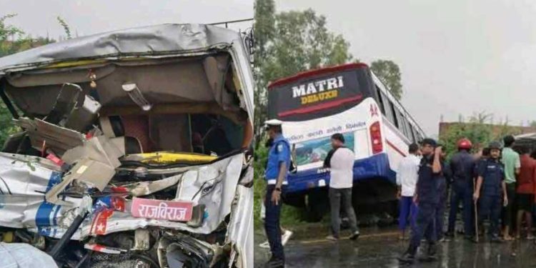 सुनसरीमा बस र माइक्रो एकापसमा दुर्घटना, १३ जना घाइते, दुईको अवस्था गम्भीर