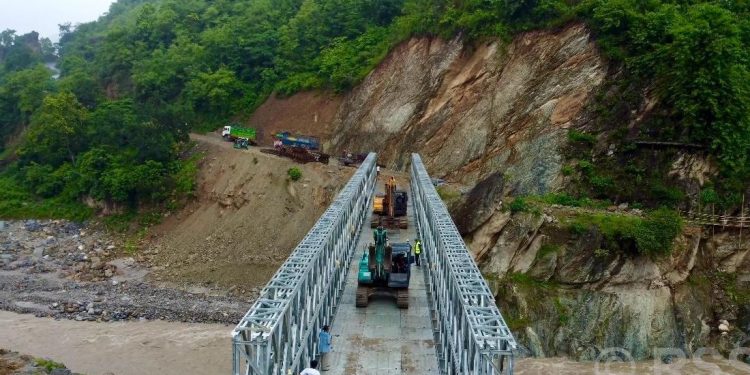 हेवा खोलामा ‘मोडुलर बेलिब्रिज’ जडान
