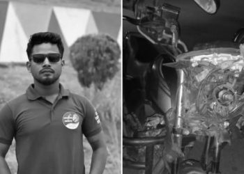 विराटनगरमा ट्राफिकले रोकेको ट्रकमा मोटरसाइकल ठक्कर हुँदा सुनसरीका चौधरीको मृत्यु