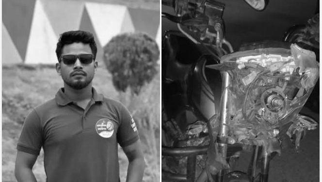 विराटनगरमा ट्राफिकले रोकेको ट्रकमा मोटरसाइकल ठक्कर हुँदा सुनसरीका चौधरीको मृत्यु