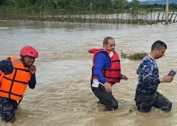 बाढीका कारण झापामा पाँच करोडको धान नष्ट