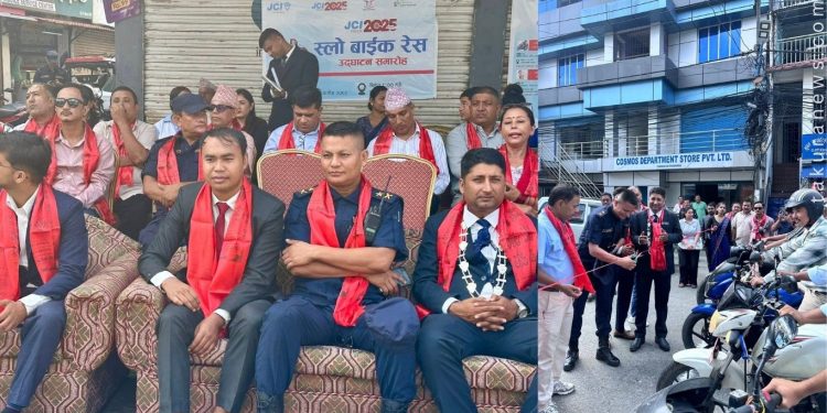 तरहरा जेसीजको सप्ताहव्यापी कार्यक्रम सुरु, स्लो बाइक रेस प्रतियोगितामा शान्ता र ओनिस विजयी