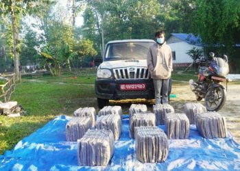 सुनसरीमा गाँजा बोकेको स्कारपियो नियन्त्रणमा लिन हवाई फायर