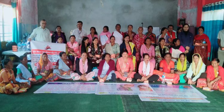 इन्सेकद्धारा ‘मर्यादा समानता मानव अधिकारका लागि मर्यादित महिनावारी’ सन्देशसहित प्रशिक्षण