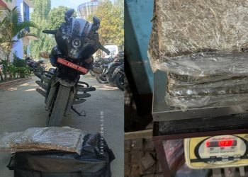 धरानमा मोटरसाइकलबाट गाँजासहित एक महिला पक्राउ