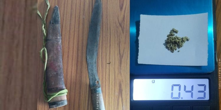 इटहरीमा खुकुरी देखाएर आतङ्क मच्चाउने युवक लागूऔषधसहित युवक पक्राउ