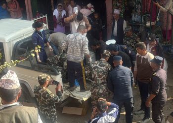 भोजपुरमा निर्वाचन सुरक्षामा खटिएको सेनाको बस दुर्घटनाः २६ जना घाइते