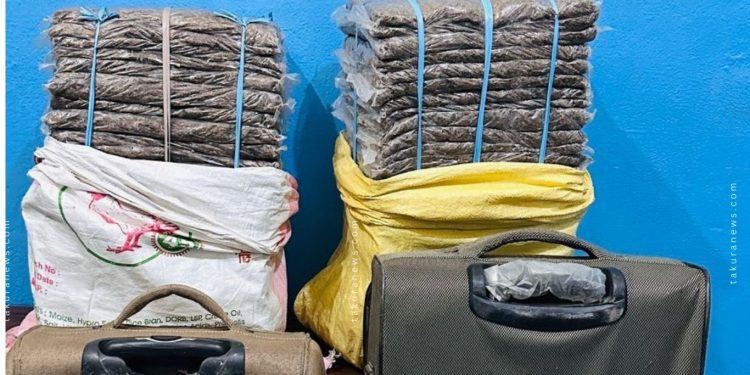 धरानमा ८७ केजी गाँजासहित दुई जना पक्राउ