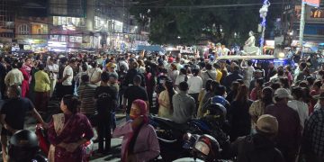 सुकुम्बासी बस्तीमा डोजर चलाएको भन्दै धरानमा मशाल जुलुस