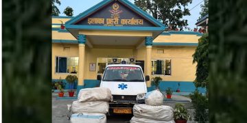 सुनसरीमा एम्बुलेन्सबाट १४८ किलो गाँजासहित दुई भारतीय पक्राउ
