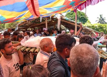 सहिद घोषणा भएपछि सुनसरीका रवीन्द्र मेहताको अन्त्येष्टि