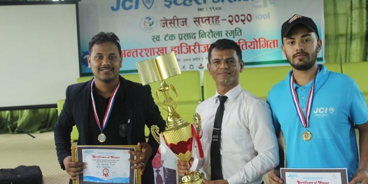 इटहरी जेसीज सप्ताह : हाजिरिजवाफ प्रतियोगितामा तरहरा जेसीज प्रथम