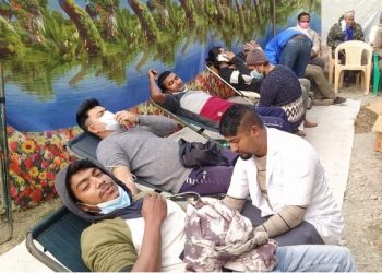 पञ्चायनमा भएको रक्तदानमा ४३ पिन्ट रगत संकलन