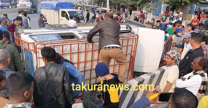 आँपगाछीमा दुर्घटना