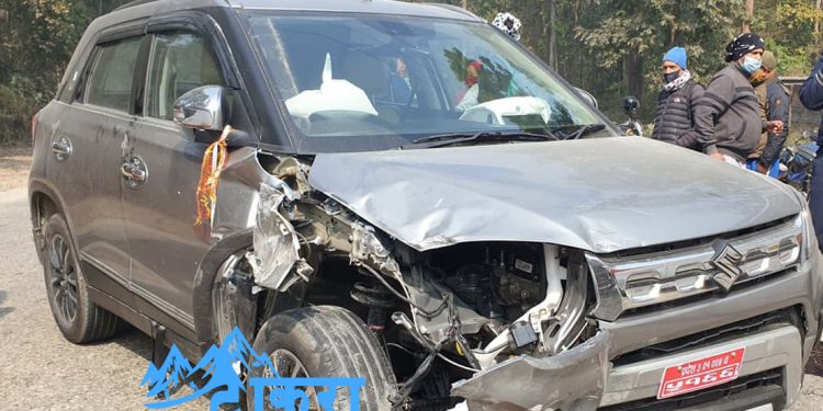 इटहरीबाट धरान जादैँ गरेको कार दुर्घटना