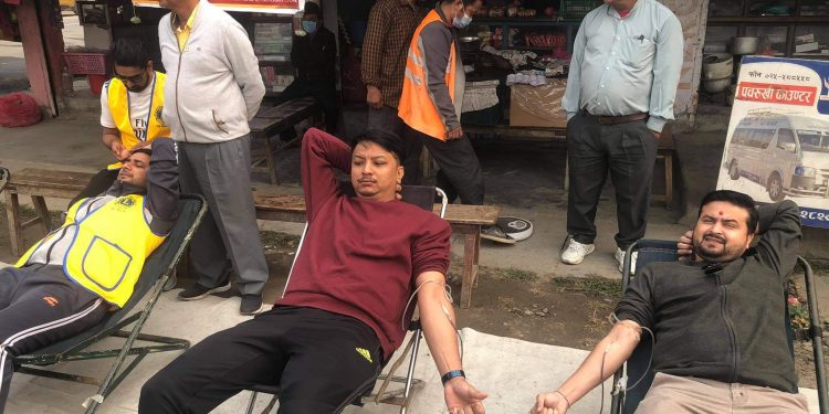 पचरुखीमा भएको रक्तदान कार्यक्रममा ३९ पिन्ट रगत संकलन