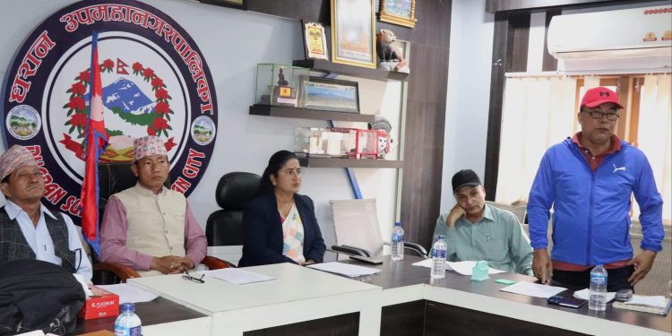 धरानमा टेबुल टेनिस प्रतियोगिताको तयारी