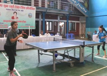 धरानमा लिला श्रेष्ठ सुब्बा स्मृति टेबुल टेनिस प्रतियोगिता सुरु