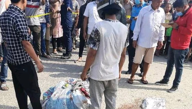 इटहरीका गुरुङको दुर्घटनामा मृत्यु भएको पाँच घण्टासम्म शव उठेन, सडकको दुवैतर्फ चक्काजाम