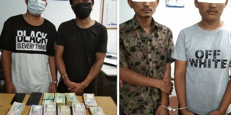 दमकबाट लागूऔषधसहित चारजना पक्राउ