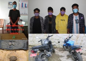 छुट्टा छुट्टै दुई स्थानबाट ब्राउन सुगर सहित ५ जना पक्राउ