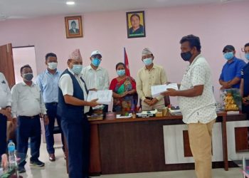 धरानमा स्मार्ट बसपार्क बनाउन ठेकेदार कम्पनीसँग सम्झौता, १५ दिनभित्र निर्माण कार्य सुरु