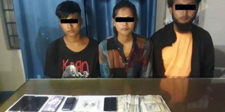 झापामा लागूऔषधसहित तीनजना पक्राउ