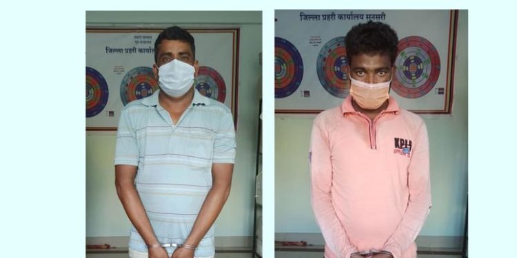 सुनसरीको छुट्टा छुट्टै २ स्थानबाट ब्राउन सुगरसहित २ जना पक्राउ