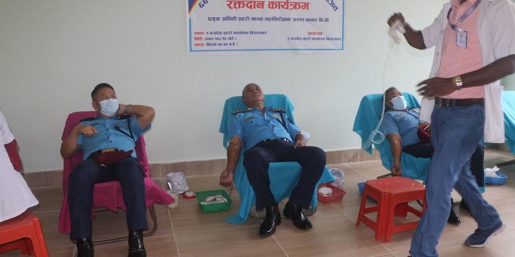 ६६ औँ प्रहरी दिवसको अवसरमा रक्तदान कार्यक्रम सम्पन्न