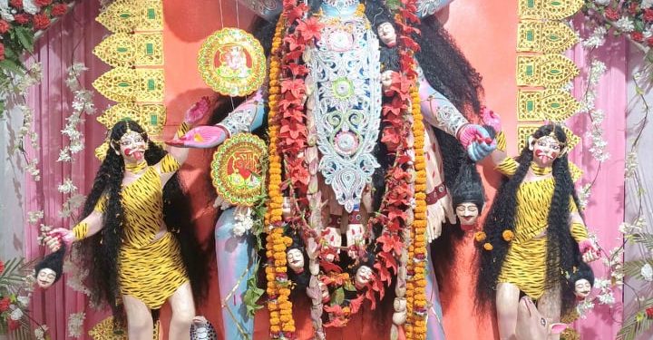 विराटनगरमा बंगाली समाजद्वारा काली पूजा