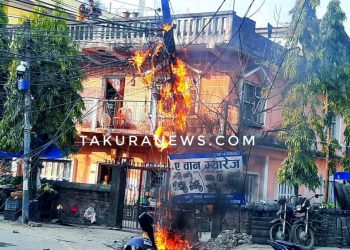 इटहरीको आइतबारेमा आगलागी