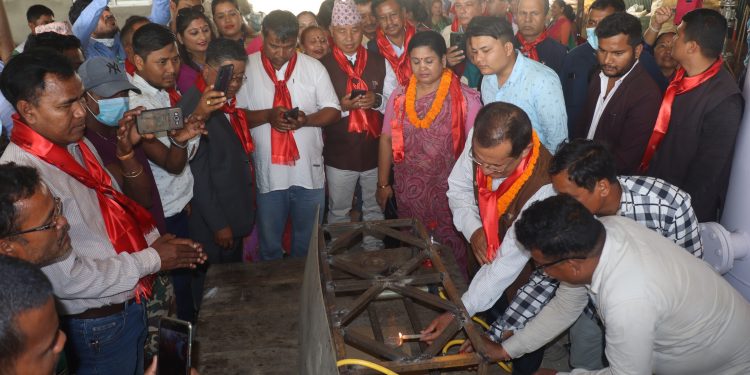 इटहरीमा फोहोर प्रशोधन केन्द्रबाट ग्याँस उत्पादन सुरु