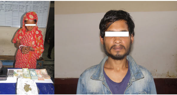 झापामा ब्राउनसुगरसहित आमाछोरा पक्राउ