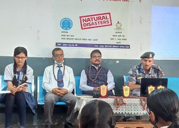 मोर्डन प्रिपेरेटोरी स्कुलमा विपद् न्यूनीकरणबारे सचेतना