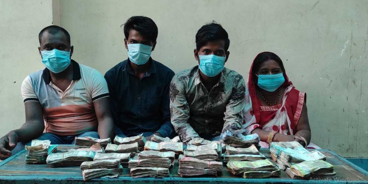 सुनसरीका दुईसहित चारजना श्रोत नखुलेको भारतीय नोटसहित पक्राउ