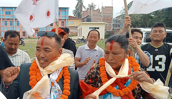 धरान ४ मा नेकपा एमालेको प्यानलै विजयी