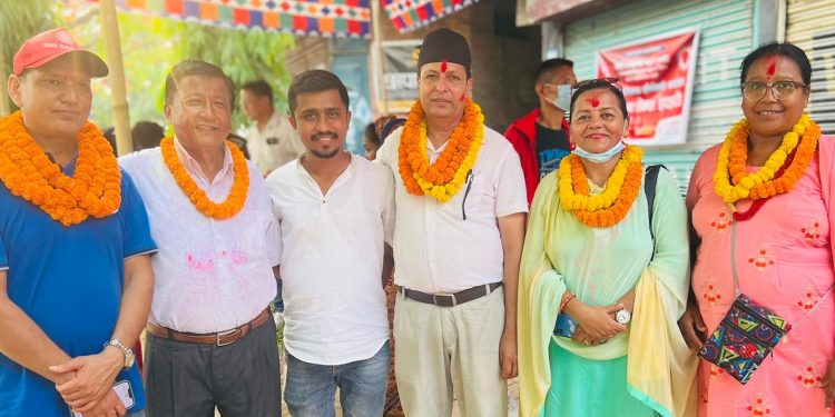 इटहरी ४ मा नेकपा एमालेको प्यानलै विजयी